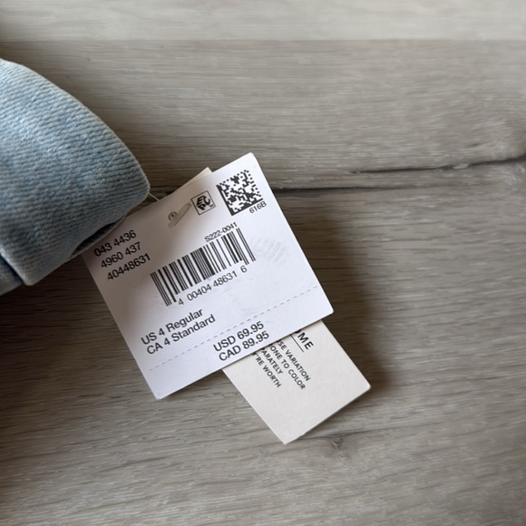 American Eagle Dreamy Drape Stretch Curvy Super HW Ripped Baggy Wide-Leg 4 NWT‎ - Picture 5 of 5